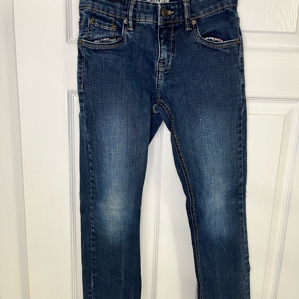 Urban Star Boys Jeans Size 10 Straight Leg Dark Wash Denim Stretch